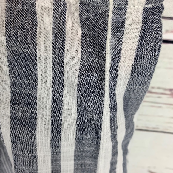 MADEWELL Blue And White Striped Top Size 2 - Picture 6 of 8